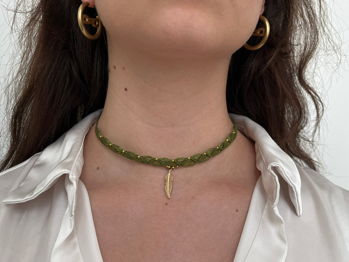 Halskette Feder